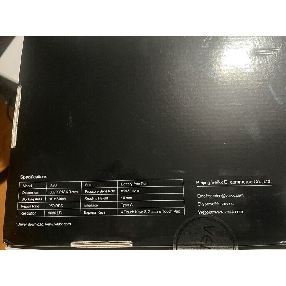 VEIKK A30 V2 Drawing Tablet 10x6" Graphics Tablet w/ Battery-Free Pen Gift IDEA - Picture 7 of 7